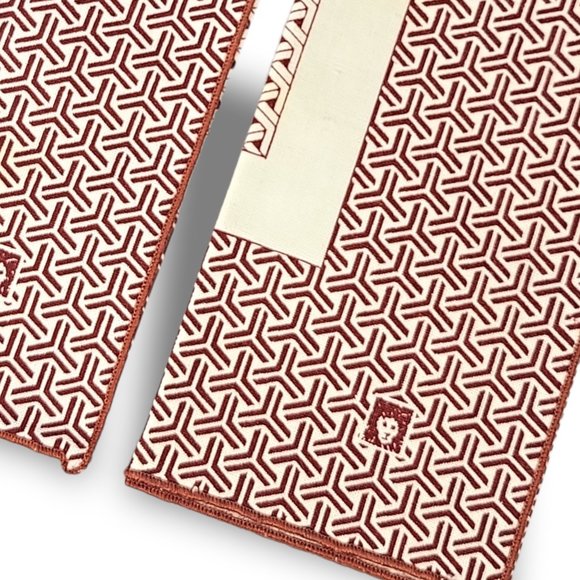 Designer Cloth Napkin Set (2) Anne Klein Beige Wicker - Picture 6 of 9